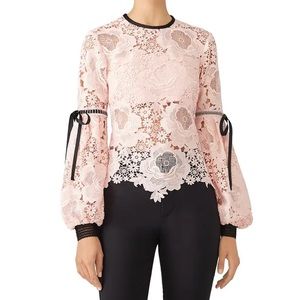 UNITEDWOOD UNITED WOOD PINK ELVA LACE TOP 0